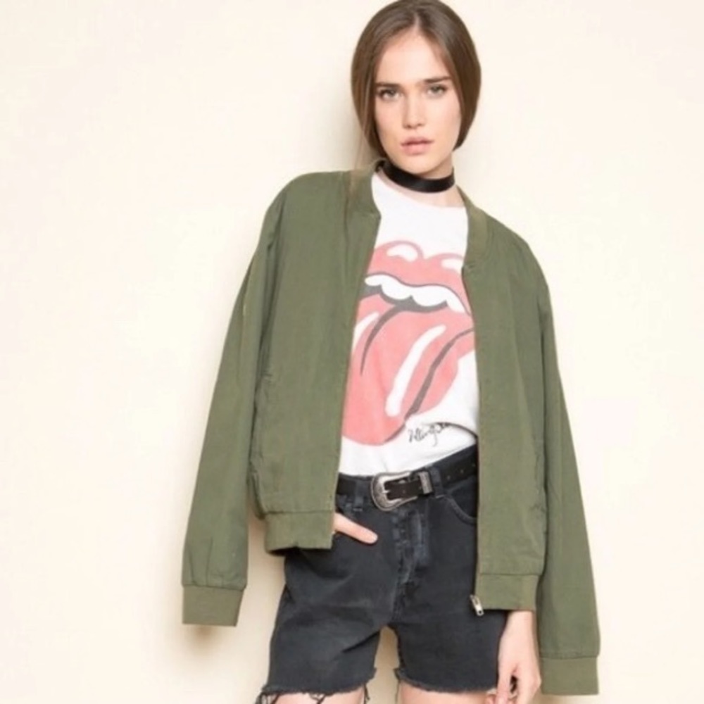Brandy Melville Bomber jacket Forest green